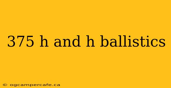 375 h and h ballistics