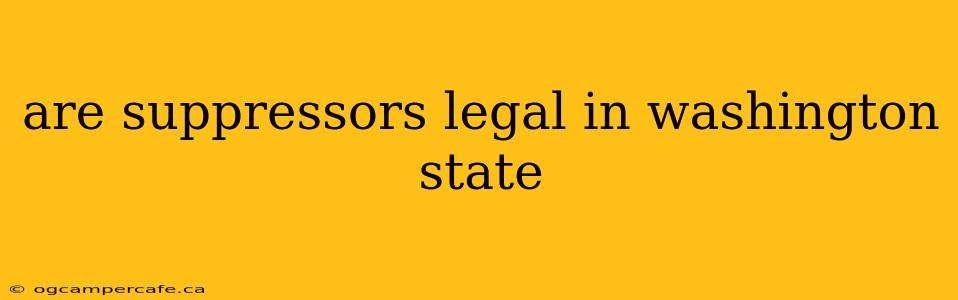 are suppressors legal in washington state