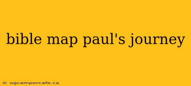 bible map paul's journey