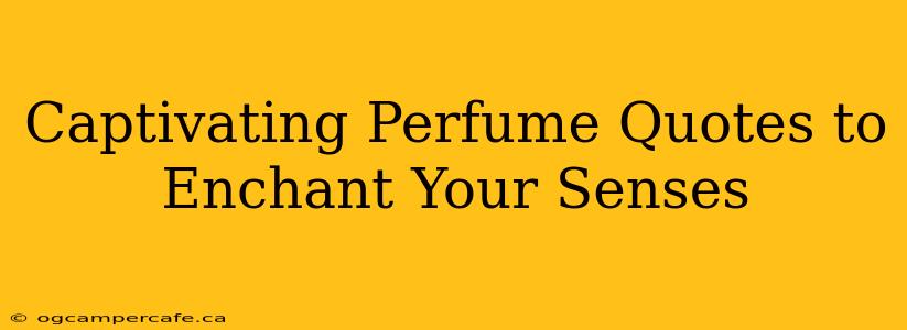Captivating Perfume Quotes to Enchant Your Senses