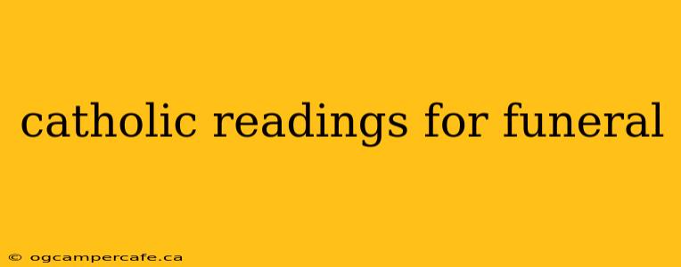 catholic readings for funeral