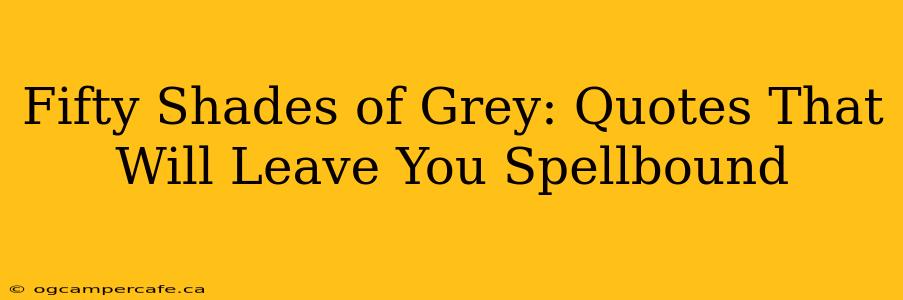 Fifty Shades of Grey: Quotes That Will Leave You Spellbound