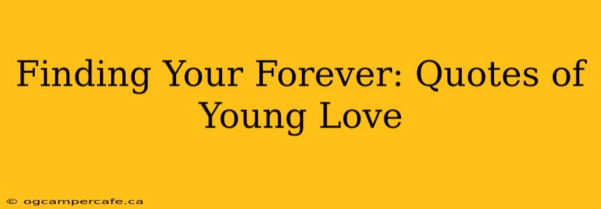 Finding Your Forever: Quotes of Young Love