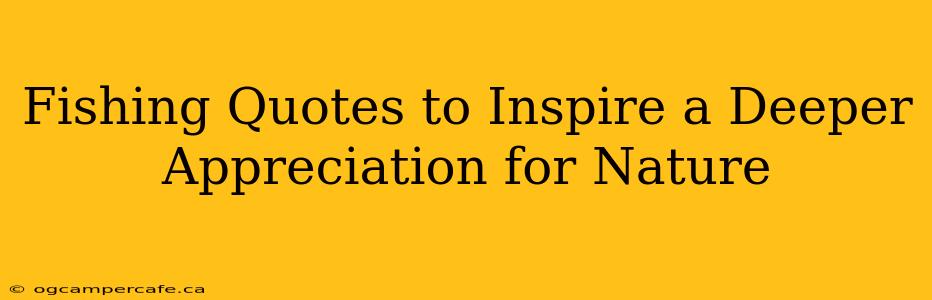 Fishing Quotes to Inspire a Deeper Appreciation for Nature