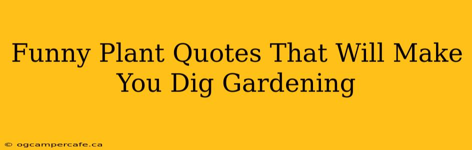 Funny Plant Quotes That Will Make You Dig Gardening
