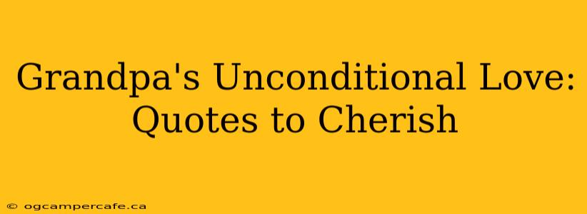 Grandpa's Unconditional Love: Quotes to Cherish