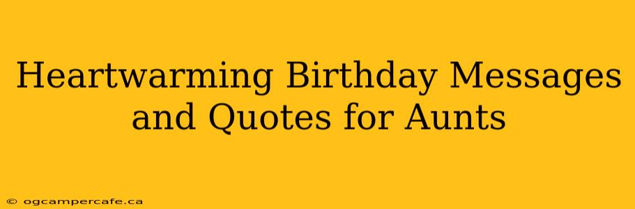Heartwarming Birthday Messages and Quotes for Aunts