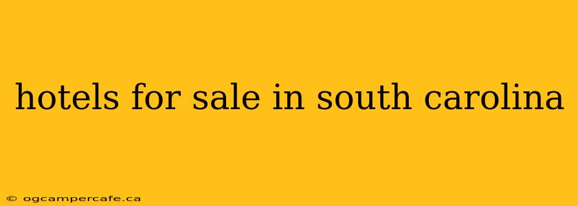 hotels for sale in south carolina