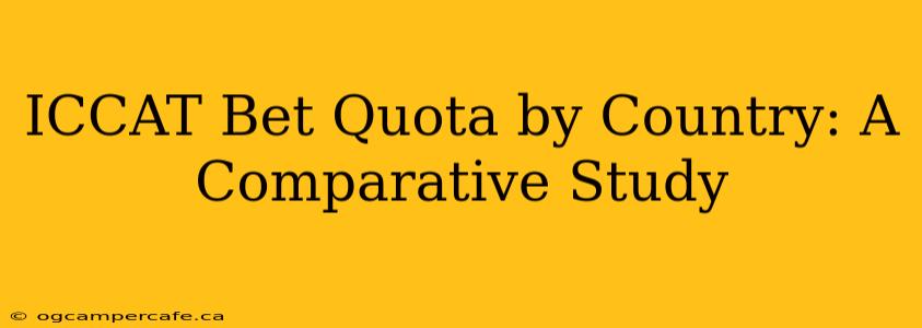 ICCAT Bet Quota by Country: A Comparative Study