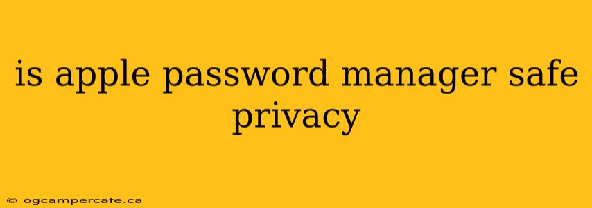 is apple password manager safe privacy