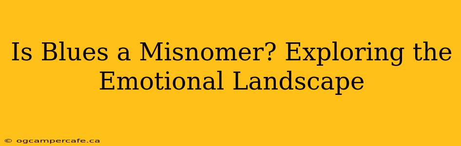 Is Blues a Misnomer? Exploring the Emotional Landscape