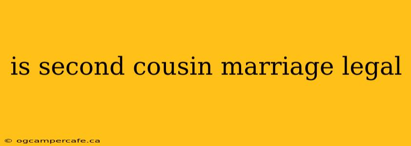 is second cousin marriage legal