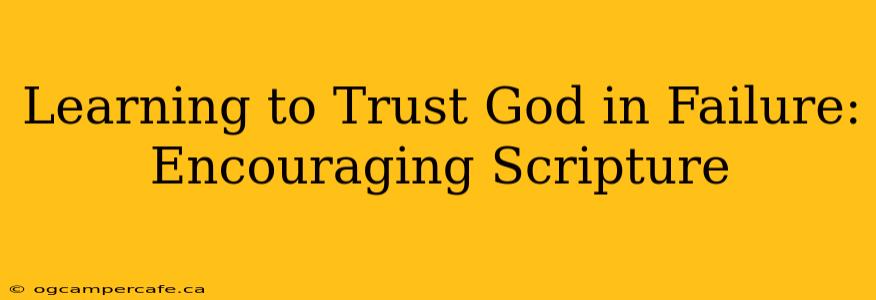 Learning to Trust God in Failure: Encouraging Scripture