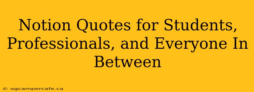 Notion Quotes for Students, Professionals, and Everyone In Between