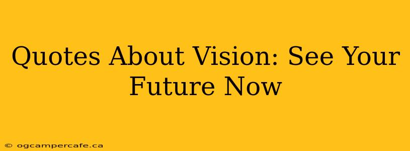 Quotes About Vision: See Your Future Now
