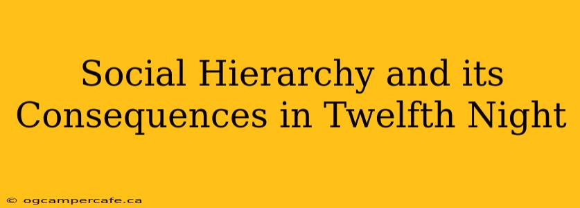 Social Hierarchy and its Consequences in Twelfth Night