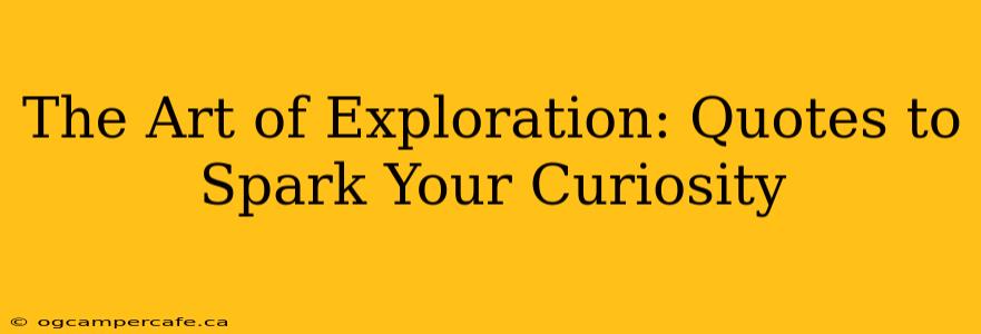 The Art of Exploration: Quotes to Spark Your Curiosity