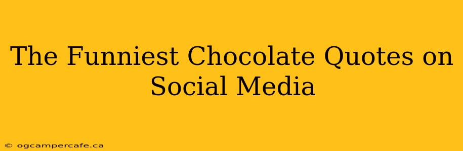 The Funniest Chocolate Quotes on Social Media