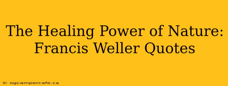 The Healing Power of Nature: Francis Weller Quotes