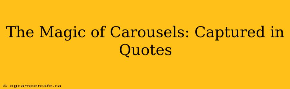 The Magic of Carousels: Captured in Quotes