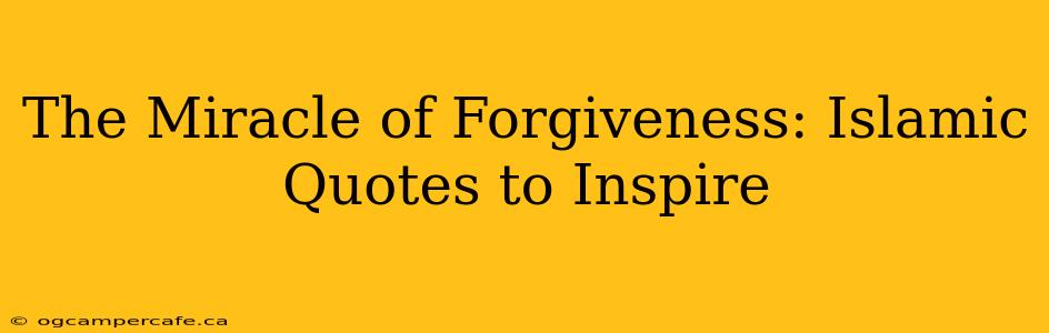 The Miracle of Forgiveness: Islamic Quotes to Inspire
