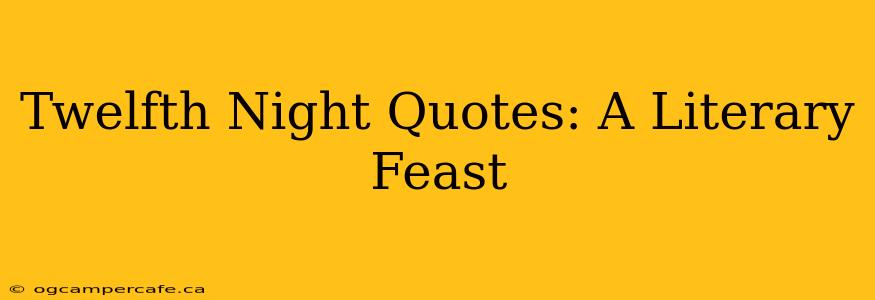 Twelfth Night Quotes: A Literary Feast