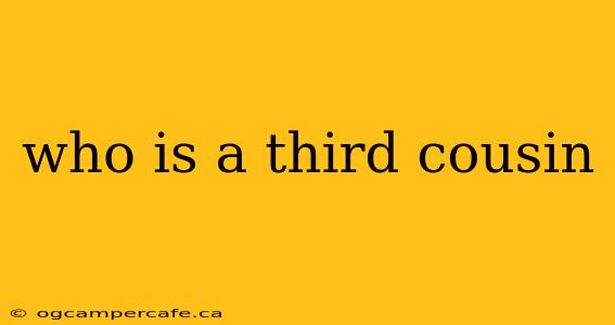 who is a third cousin